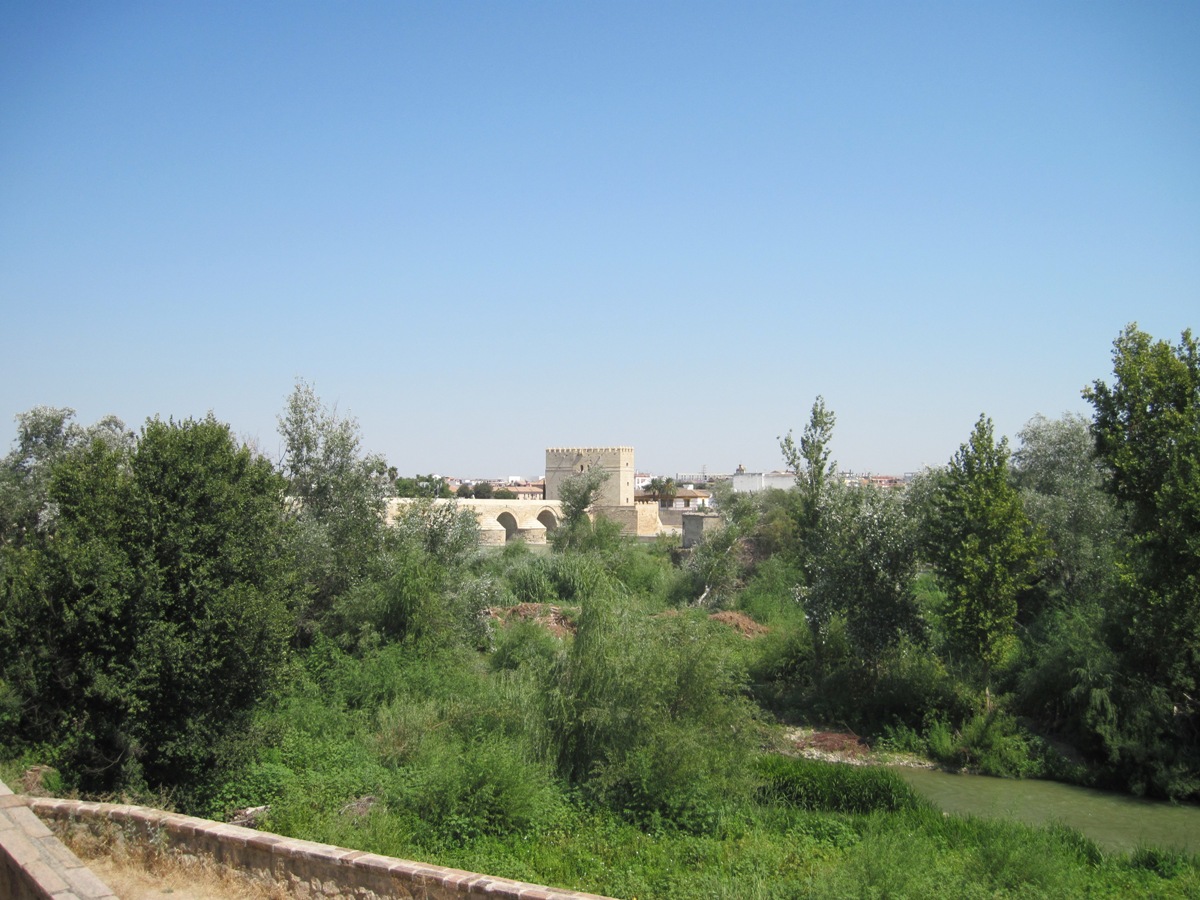 1- Panorama di Cordoba-in lontananza ponte romano sul fiume Guadalquivir
